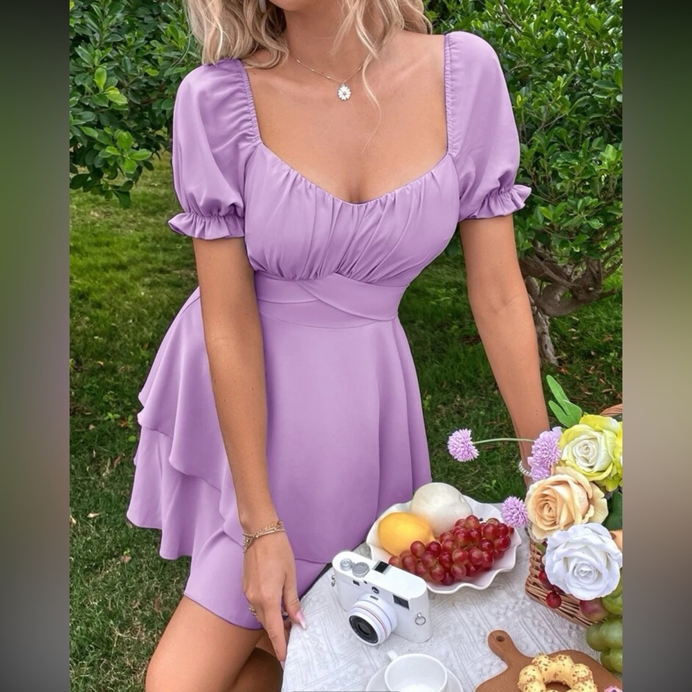 Sweetheart Neck Layered Princess Dress